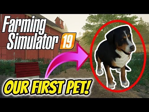 OUR FIRST PET! | Farming Simulator 19 Gameplay | FS19 | Farming Simulator 19 Dog