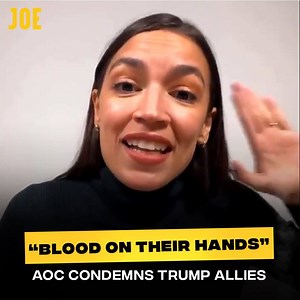 75K views · 894 reactions | "Those five people’s blood is on your hands. What are you going to do?” AOC condemns Trump allies after ‘traumatising’ attack on the Capitol. | JOE.co.uk | Facebook