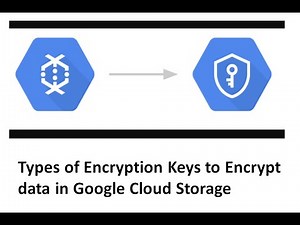 Types of Encryption Keys to Encrypt data in Google Cloud Storage