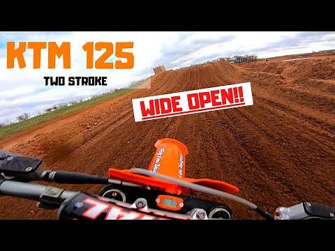KTM 125 WIDE OPEN AT EUROPES FASTEST SAND TRACK!?