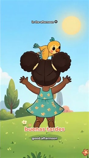 Los saludos 🌅 Greetings in Spanish for Kids | buenas tardes | Flor y Loro