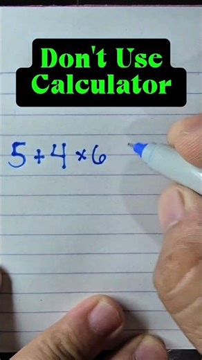 Solve this without using a calculator. Show your solution!