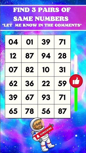 3 Matching Number Pairs: Test Your Skills!