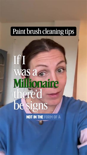 Paint brush and roller cleaning 101. I’ve had the same 2 paintbrushes for 3 years now and they painted the exterior of my house. Favorite paintbrush: Zibra #diy #renovation #painting #homeimprovement #paint