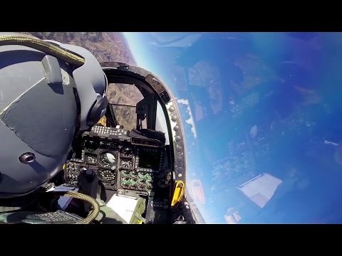 A-10 Thunderbolt II Cockpit Video - Flying Across The Arizona Sky