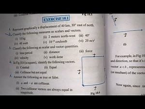 EX 10.1 Q1 TO Q5 SOLUTIONS OF VECTOR ALGEBRA NCERT CHAPTER 10 CLASS 12th