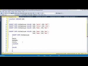 Understand about How to Create the Table using SQL Server Development