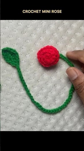 Crochet Mini Rose - 5 Ways to use it! #crochet #crochetflower #shorts #youtubeshorts