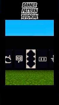 BANNER PATTERN TUTORIAL! #minecraft #shorts