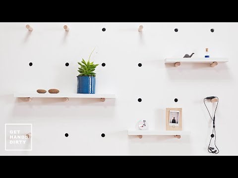 How to Make Pegboard Shelves // Easy and Quick Project
