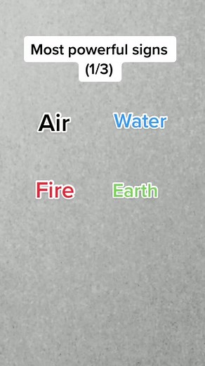 Most powerful signs part 1 #earth #fire #air #water #zodiac #sign