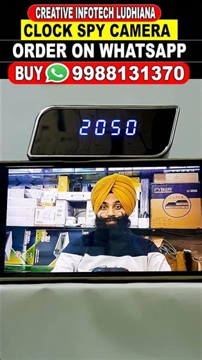 table clock mini spy camera #shorts clip26af Creative Infotech ludhiana M 9988131370
