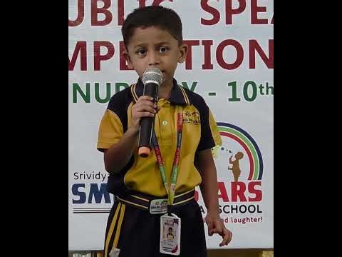 PUBLIC SPEAKING COMPETITION (pre-Primary)
