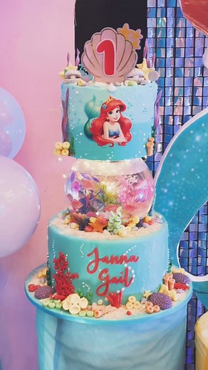 The Little Mermaid Cake #littlemermaid #ariel #aquariumcake #cakes #cakesoftiktok #caketok #cebu #cebucakes #cebucakesupplier #cebuweddings #sugarflowers #birthdaycake #thecakeriecebu | The Cakerie Cebu
