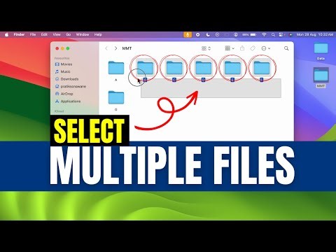Select Multiple Files on Macbook - Shortcuts