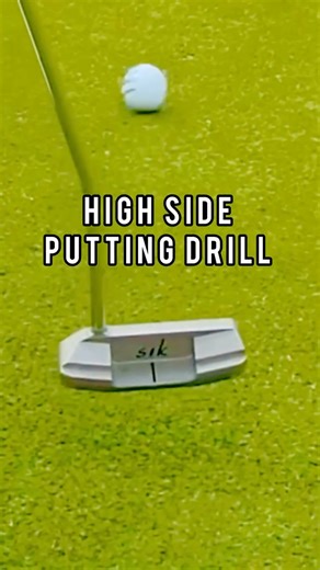 If you want to actually start making more putts, you’ve got to train your eyes and your brain to miss on the high side — the pro side. In this reel, I’ve got a tee sitting dead center at the front edge of the cup. My goal? Start every 5–10 footer so the ball rolls on the high side of that tee. Why? Because if you miss low… the ball is rolling away from the hole. Dead. Zero chance. But if you miss high… the ball is still working toward the cup with gravity helping it fall in. ▶️ Watch the ball in