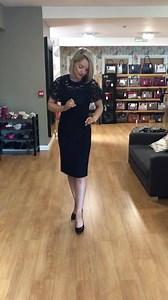 3.7K views · 251 reactions | You know I love a clever design and a serviceable dress .... watch on and see how this navy dress from Mary Jane Fashions transforms into another look...£185. Shoes are extremely comfortable and available from MJ Shoes . PLEASE hit the “like” button if you enjoy my page/videos That way Facebook will keep showing them to you. Deirdre xx | Unique Personal Stylist & Blogger | Facebook