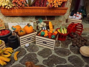 Veggie and Milk Crate 1:12 Dollhouse Scale