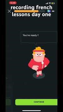 day one of recording my french lessons until i can speak semi-fluently