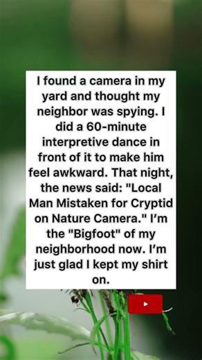 Mistaken for a Cryptid #bigfoot #neighbor #funny #shorts
