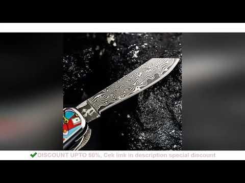 10 in1 Damascus Multitool Folding knife Camping supplies EDC Survival Tactical Hunting Outdoor