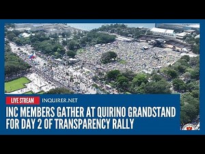 INC members gather at Quirino Grandstand for Day 2 of transparency rally