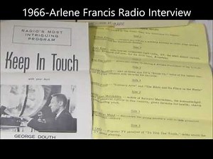 1966-Arlene Francis Radio Interview