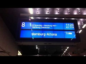 Verschiedene Bahnsteigsansagen in Berlin Hbf
