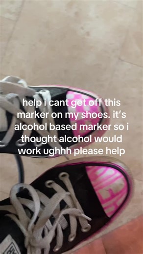 Removing Alcohol-Based Marker Stains from Shoes