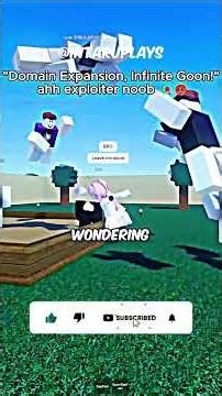 ROBLOX EXPLOITER USES "INFINITE GOON" DOMAIN EXPANSION! 💀 (JJK Meme)