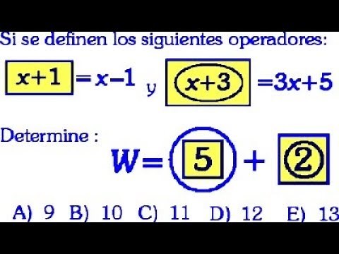 Operadores Matemáticos Problemas Resueltos de Razonamiento Matemático