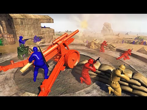 All ARMY MEN Armies BEACH DEFENSE! - Men of War: Army Men Mod Battle Simulator