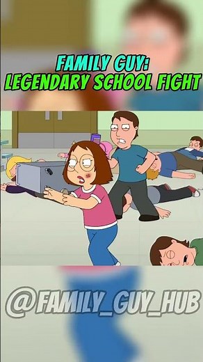 Chris and Meg Griffin's most brutal school fight | Family Guy #familyguy #animation #comedy