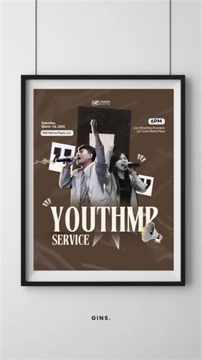 Creative Youth Service Poster Design Ideas