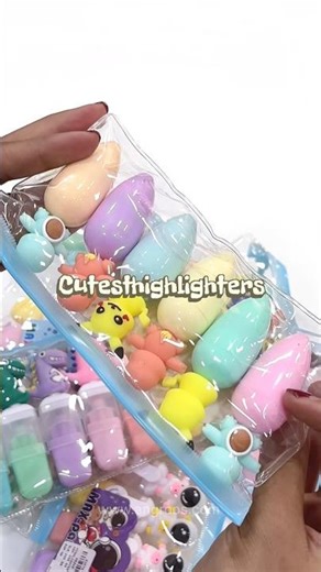 Cute Highlighter Pens Set 🌈✨ | Aesthetic Pastel Markers for School & Journaling | Angroos Minis