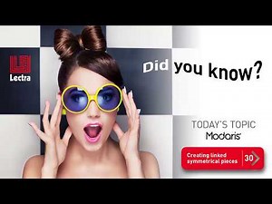 Lectra Modaris - Did you know? # 30 - Creating linked symmetrical pieces