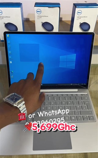 Surface Go i5 touch screen 4k display 10th generation 16 gig ram 256 ssd Keyboard light USB port Type c port Metal body With original box and charger 🔌#laptopsale #surfacelaptop #kumasi #affordable @Luxury wardrobe