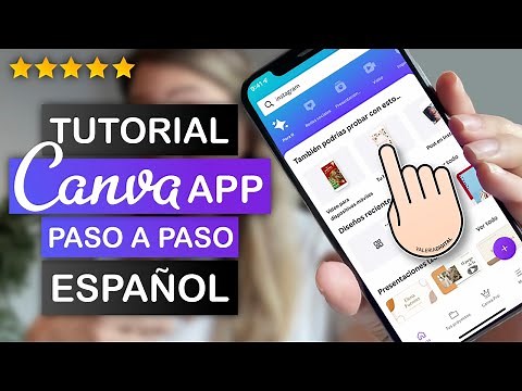 Canva Mobile App Tutorial in Spanish 2022 || Step by Step Spanish