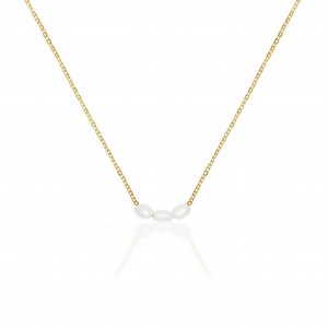 Mini Pearl Necklace - Gold