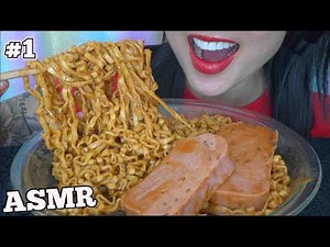 ASMR SIMPLE QUICK SNACK *SPICY SAMYANG NOODLES *MARATHON #1 (EATING SOUNDS) NO TALKING | SAS-ASMR