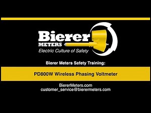 Bierer Meters Safety Training: PD800W Wireless Phasing Voltmeter #lineman #lineworker #bierermeters