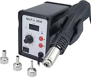 MeFix 858 Digital SMD Hot Air Soldering Station with Heat Gun