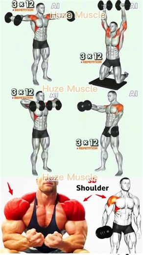 4 Best Shoulder Exercises for MASS | 3D Delts Workout