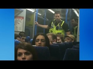 Drunk Passengers Fighting and Bullying on London Train