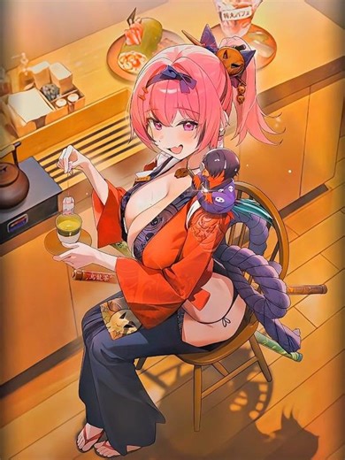 A Pirate's Romance - Tea Service 🫖👘🦜 Mast: Romantic Maid's Burst Skill Cutscene Wallpaper! #NIKKE