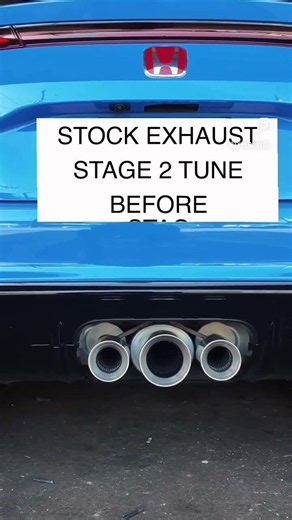 Muffler delete + Stage 2 pops on my FL5 Civic Type R 😮‍🔥 #shorts