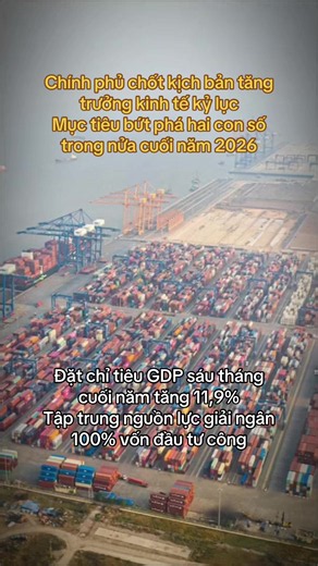 Nghị quyết 168 của Chính phủ vừa ban hành đang mở ra một quyết tâm chính trị và kinh tế rất lớn nhằm đưa tăng trưởng GDP cả năm 2026 đạt mốc hai con số. Trong bối cảnh bức tranh vĩ mô toàn cầu còn nhiều biến động do xung đột Trung Đông, kịch bản tăng trưởng 11,9% cho 6 tháng cuối năm là một mục tiêu đầy thách thức nhưng mang tính chiến lược. Để hiện thực hóa con số này, sự chuyển mình mạnh mẽ của các đầu tàu kinh tế như Hà Nội, TP.HCM cùng các chính sách tài khóa mở rộng, linh hoạt thuế xăng dầu