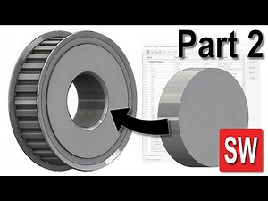 Modeling Parametric Timing Pulley in SolidWorks | ISO 5294 | Part 2: Modeling w/ Download
