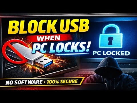 Auto-Block USB Ports When PC is Locked