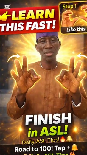 Most People Sign “FINISH” WRONG 😳 | Learn ASL Fast
